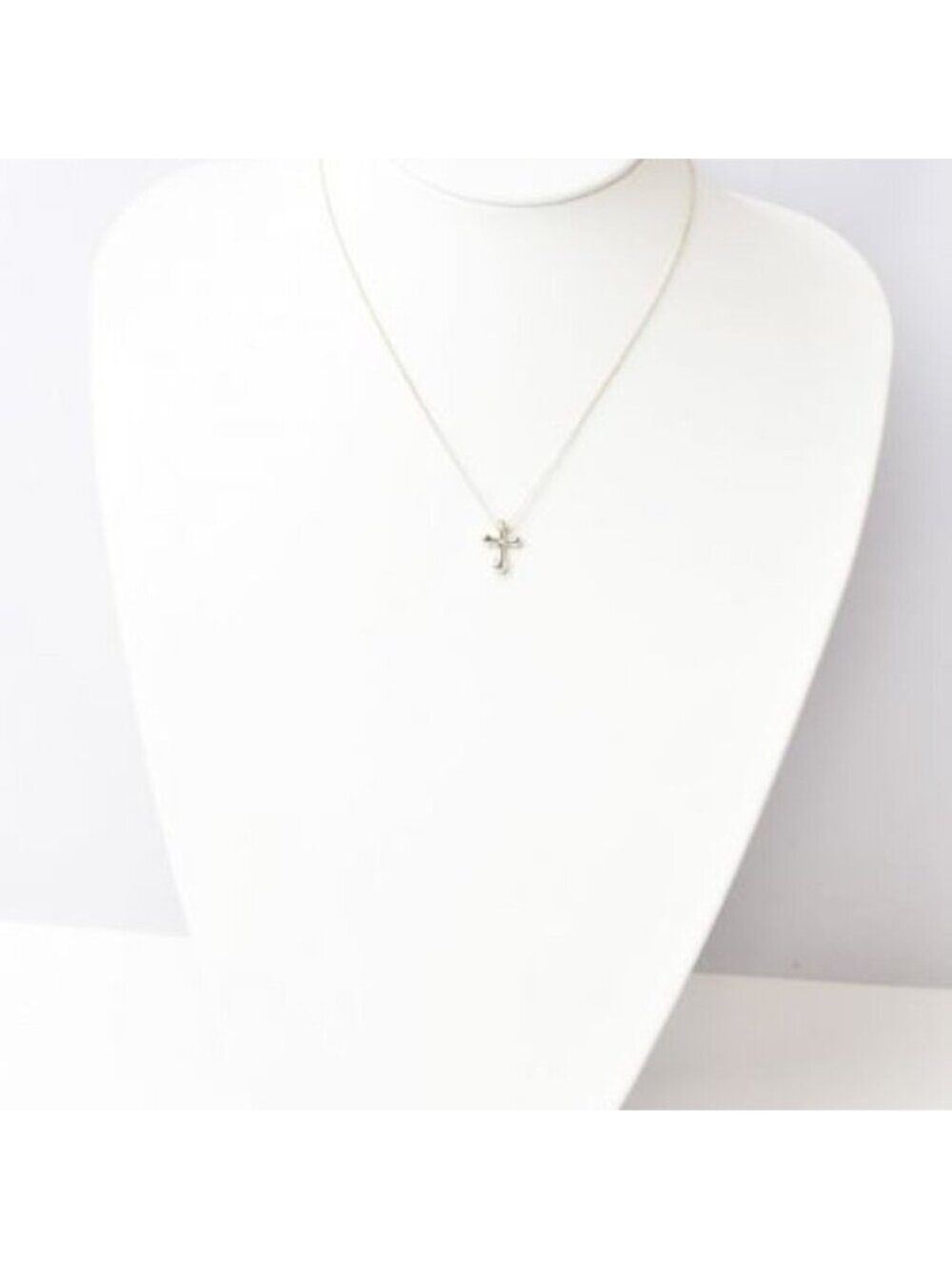 Tiffany & Co Necklace Pendant Silver Elsa Peretti Cross Motif